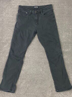 DU/ER No Sweat Relaxed Taper Pants Mens 34x32 (Fits 34x30) Gray Gull Chino DUER